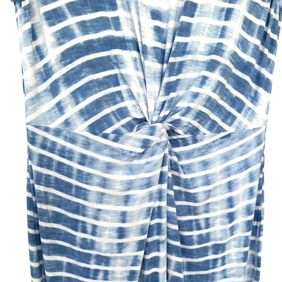 Liz Claiborne popover dress, sleeves, crew neck,  stretchy knit fabric, midi - Picture 7 of 14